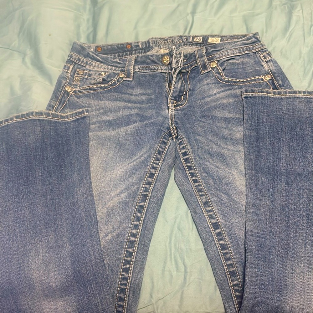 Miss Me jeans 28x 31 mid rise-easy boot